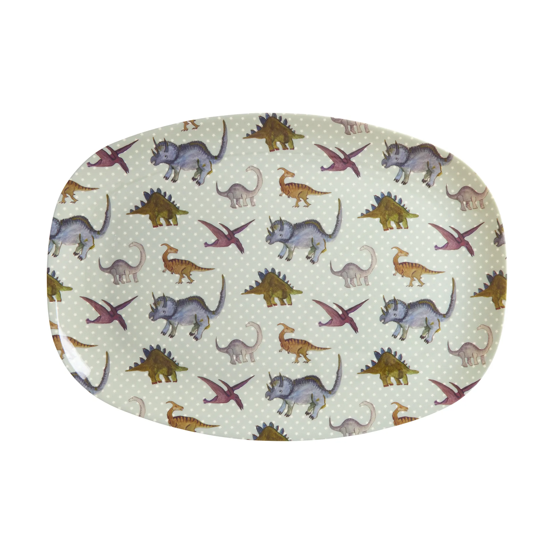 Rice メラミン プレート 22x30 cm, New Dino RICE | ライス