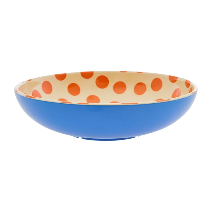 Rice サラダボウル メラミン Ø29.9 cm - Orange dots-blue - RICE | ライス