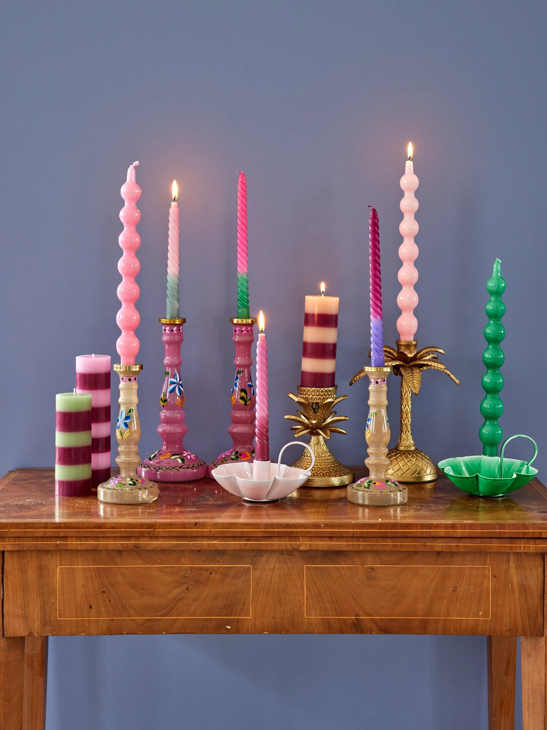 Rice キャンドル 30.2 cm 2本, Pink RICE | ライス