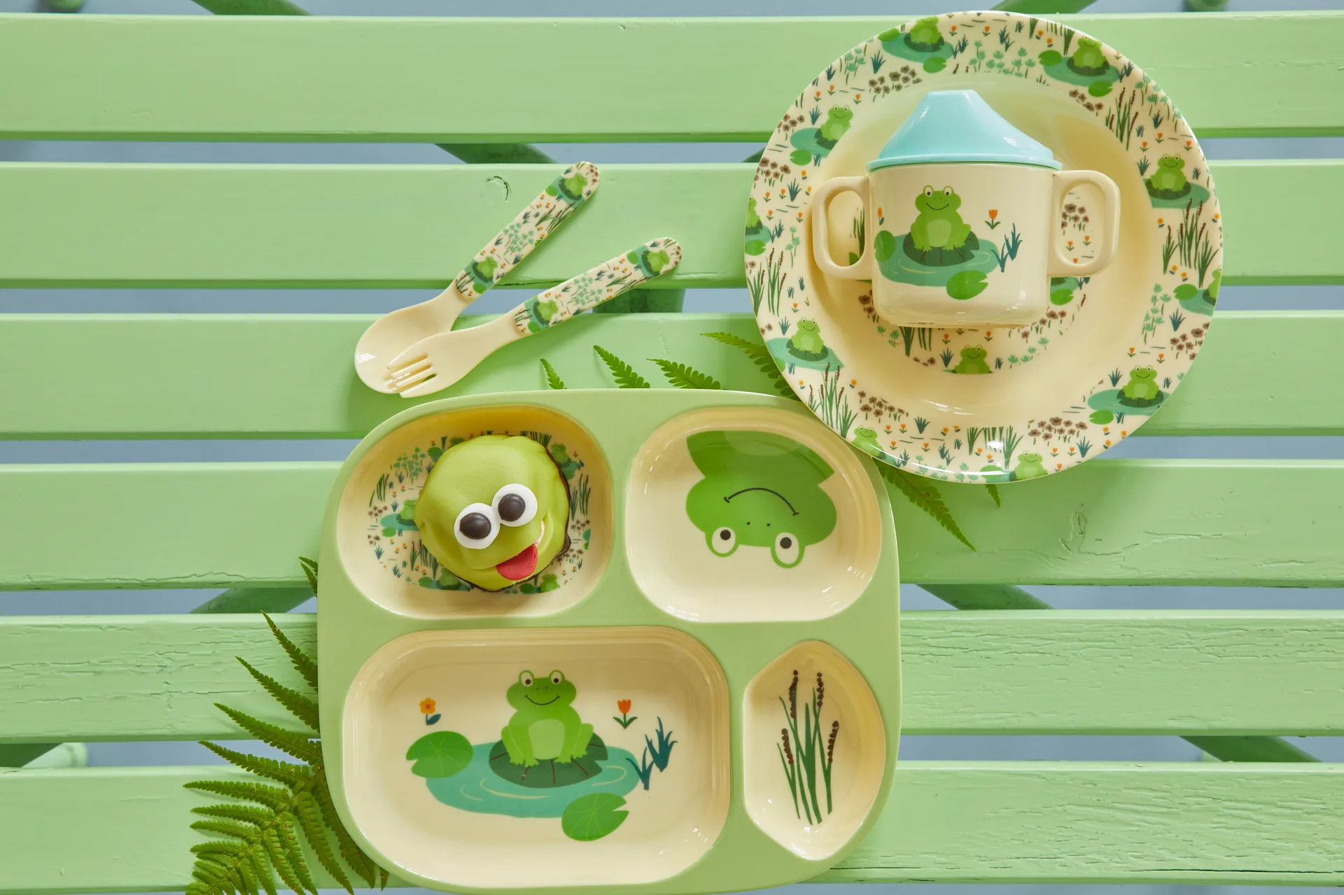 Rice 子供用ディナーウェア 4 ピース, Frog RICE | ライス