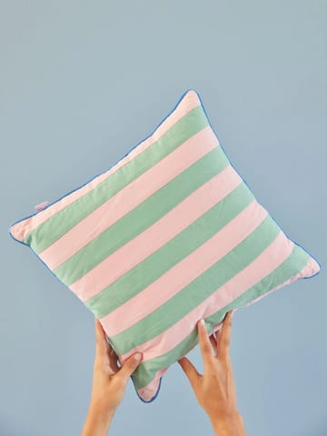 Rice クッション ストライプ 40x40 cm - Pink-green - RICE | ライス