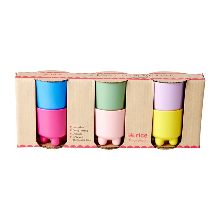 Rice エッグカップ メラミン 6個セット - Multicolor - RICE | ライス