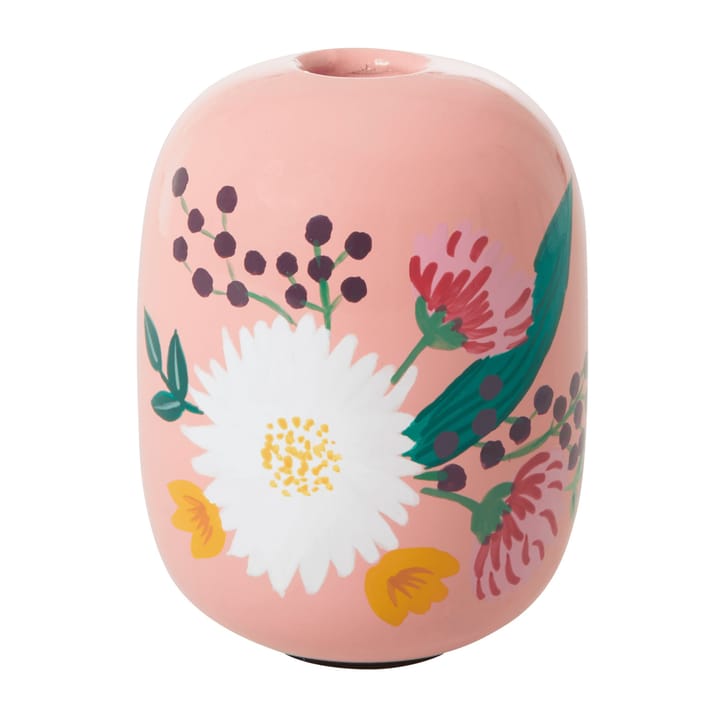 Rice キャンドルホルダー Ø8.5 cm, Apricot-handpainted flowers RICE | ライス