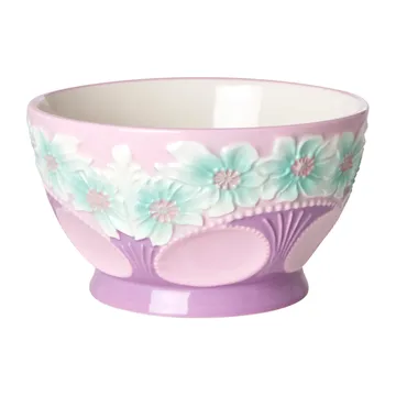 Rice Embossed Flower セラミック ボウル Ø14.5 cm - Lavender - RICE | ライス