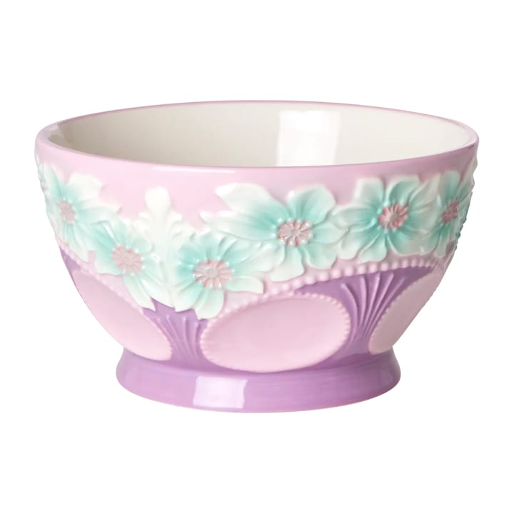 Rice Embossed Flower セラミック ボウル Ø14.5 cm, Lavender RICE | ライス