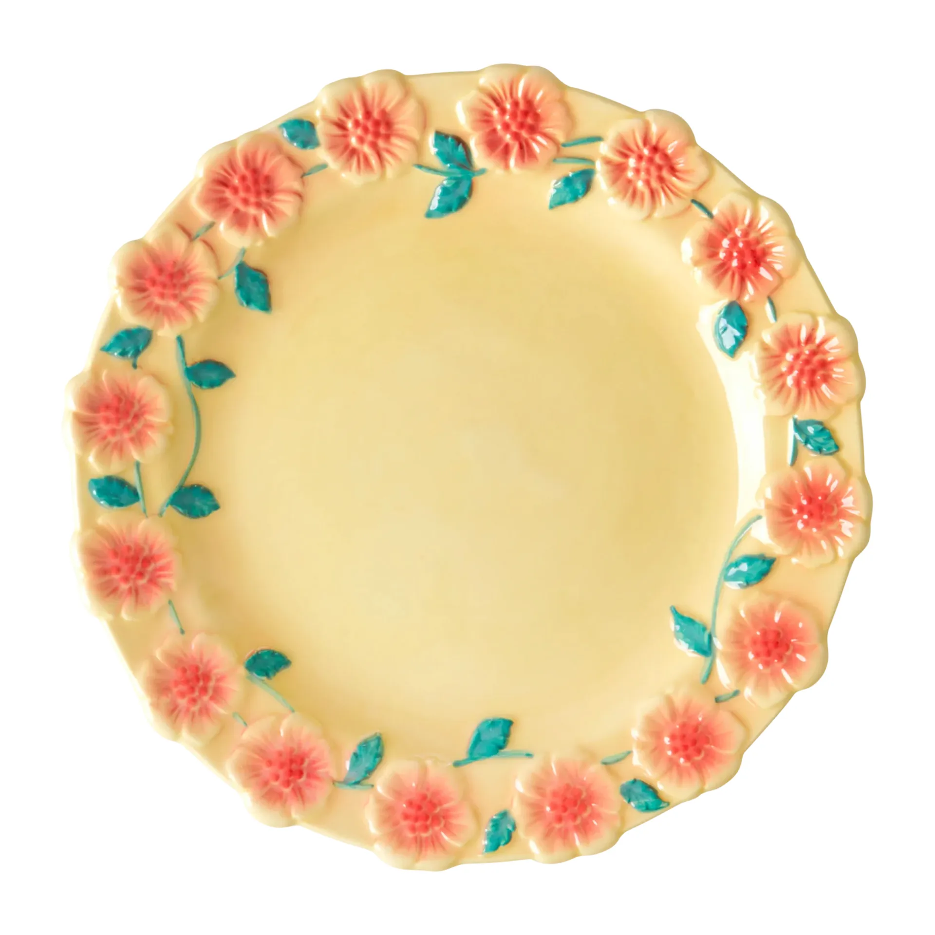 Rice Embossed Flower スモールプレート Ø20 cm, Creme RICE | ライス