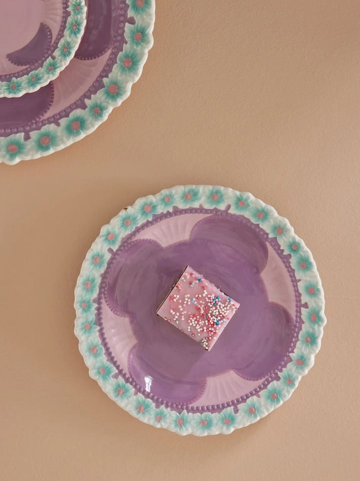 Rice Embossed Flower スモールプレート Ø20 cm, Lavender RICE | ライス