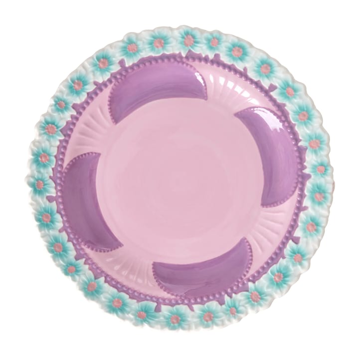 Rice Embossed Flower セラミックプレート Ø25.5 cm - Lavender - RICE | ライス