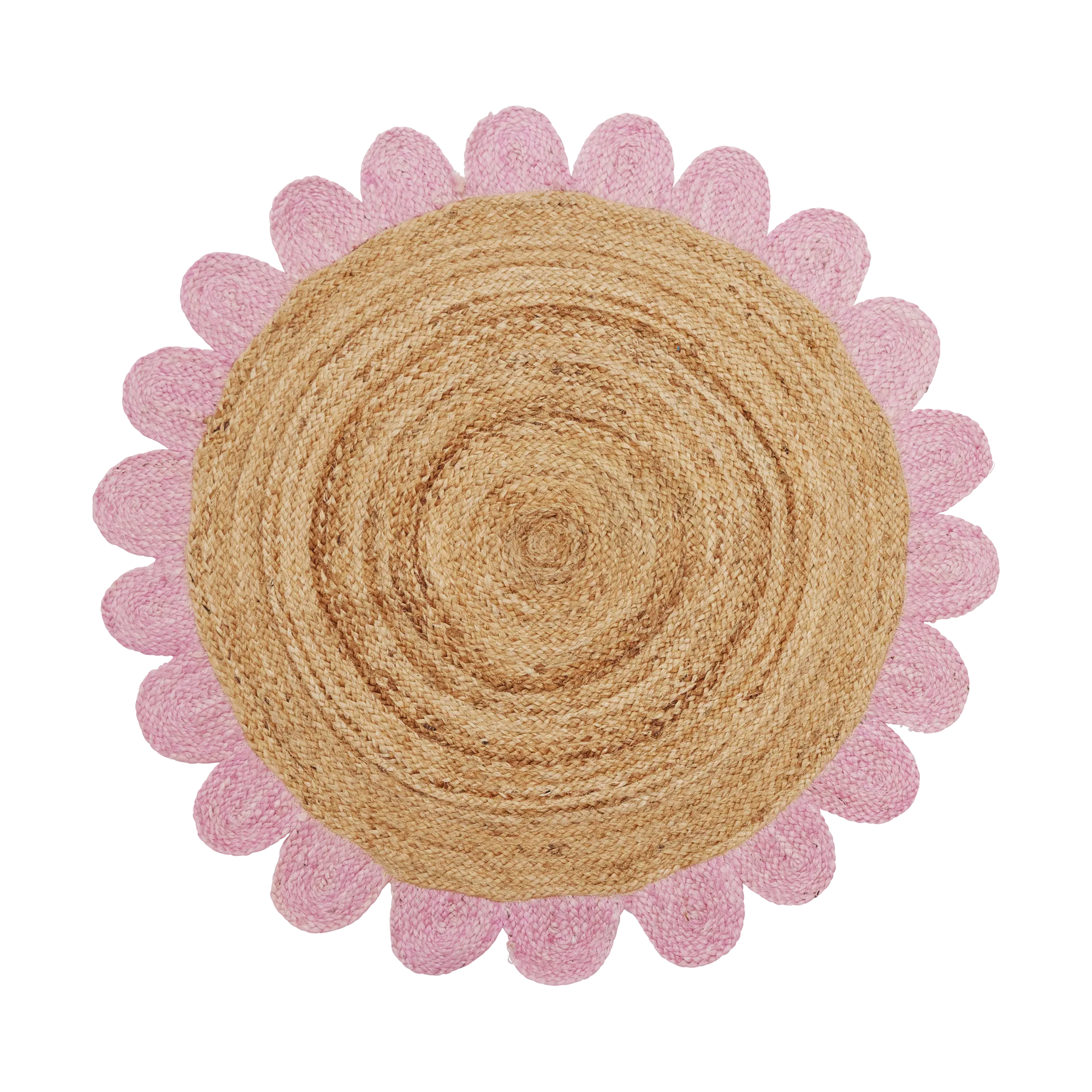 Rice jute ラグ Ø120 cm, Pink RICE | ライス