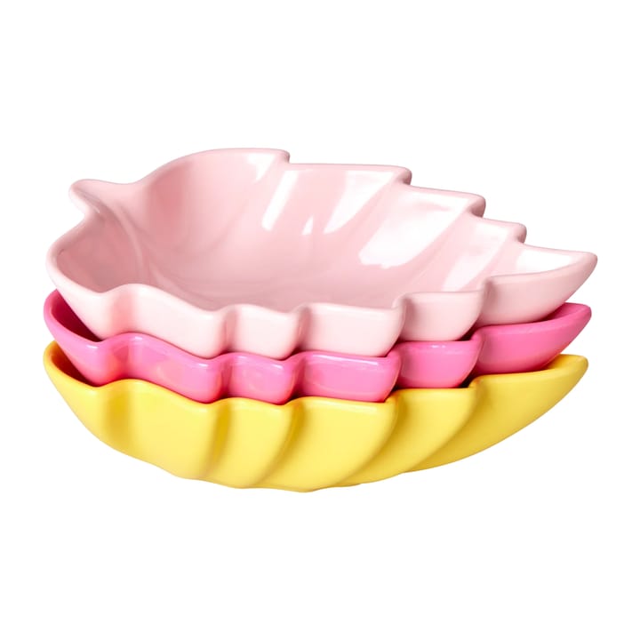 Rice Leaf サービングボウル メラミン 3個セット - Pink-yellow-fuchsia - RICE | ライス