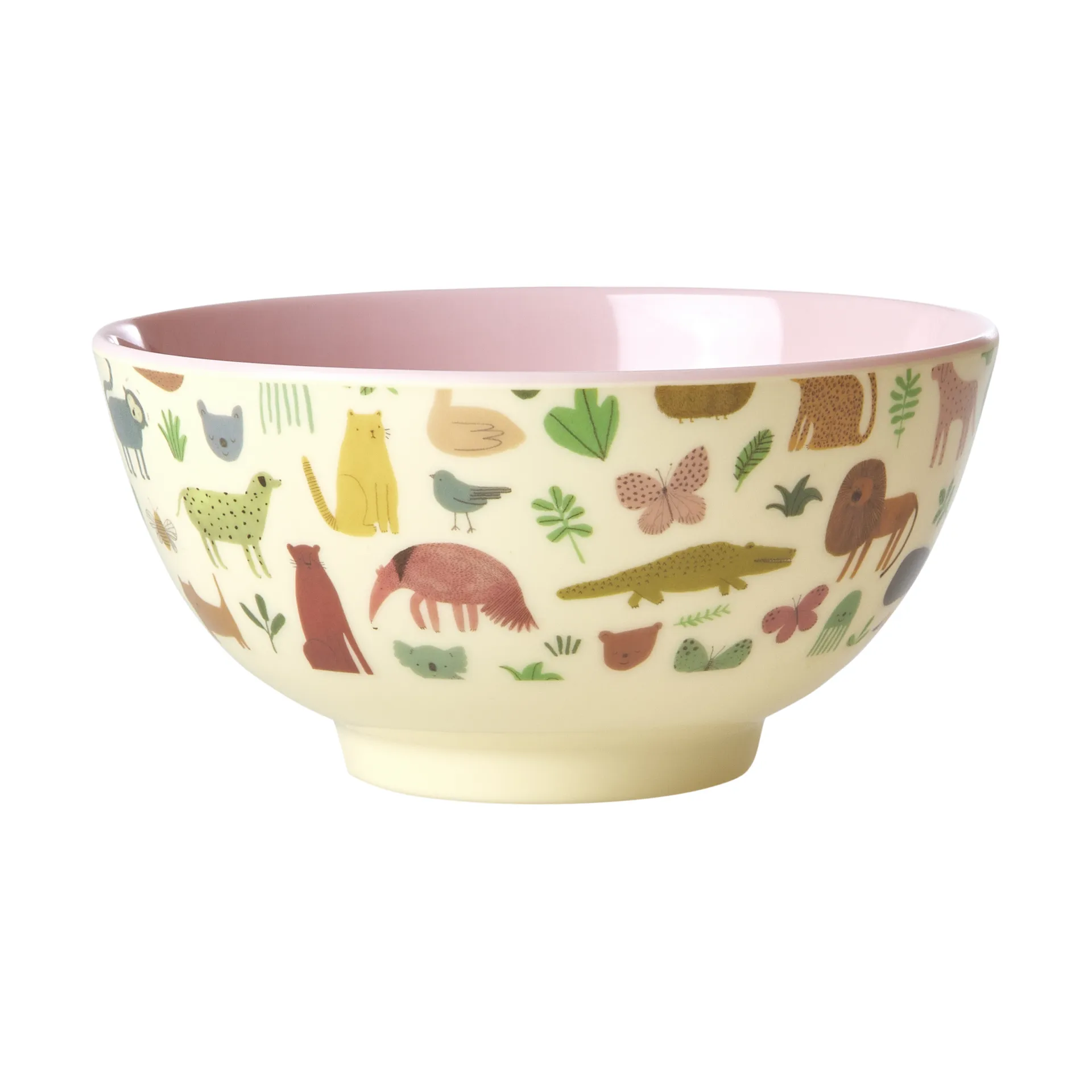Rice メラミンボウル M, Sweet Jungle Print-Soft Pink RICE | ライス