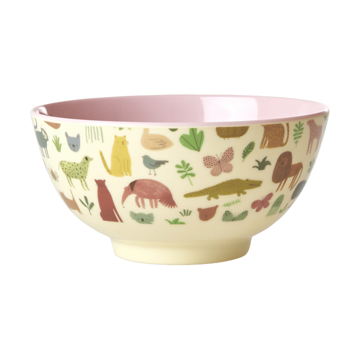 Rice メラミンボウル M - Sweet Jungle Print-Soft Pink - RICE | ライス