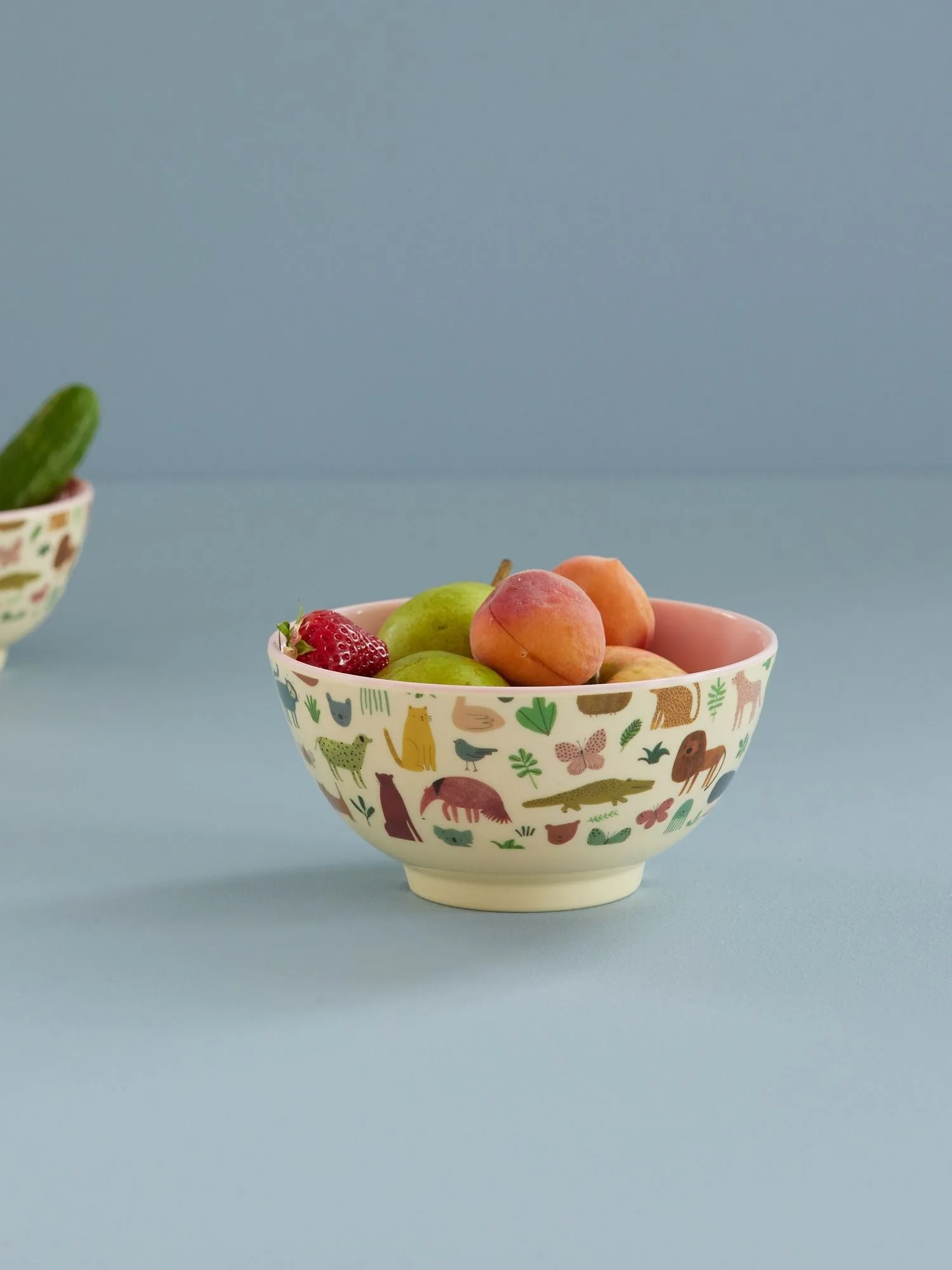 Rice メラミンボウル M, Sweet Jungle Print-Soft Pink RICE | ライス