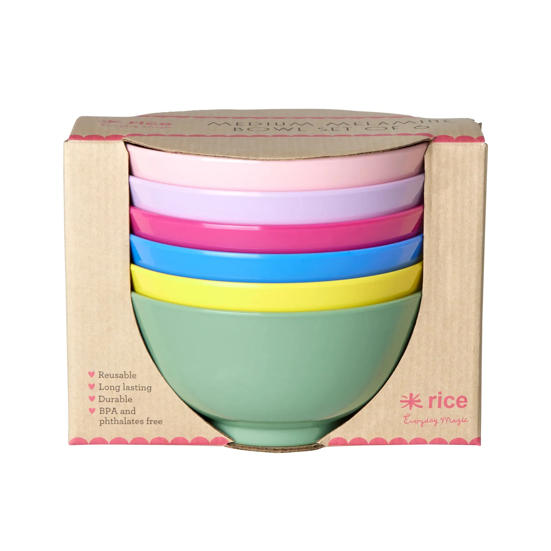 Rice メラミンボウル medium Ø15 cm 6個セット, Multicolor RICE | ライス