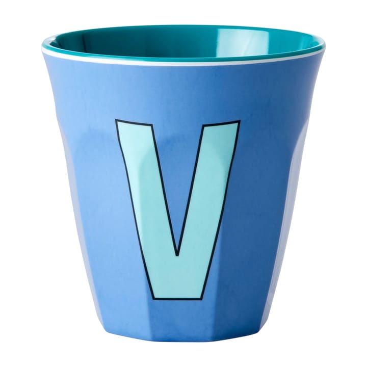 Rice メラミンカッ�プ medium letter -  V 30 cl - New dusty blue - RICE | ライス