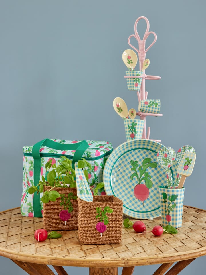 Rice Raffia 収納バスケット 2個セット, Radish Embroidery-Tea RICE | ライス
