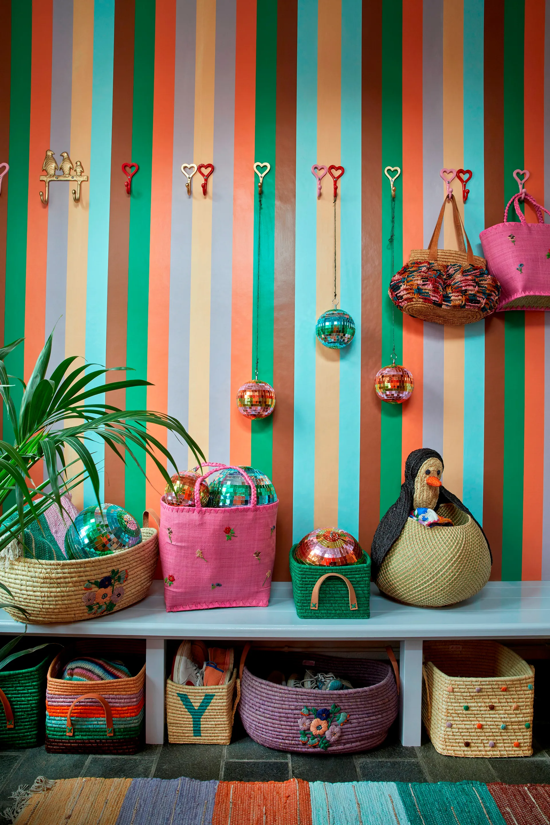 Rice raffia 収納ボックス 24x34 cm, Green RICE | ライス