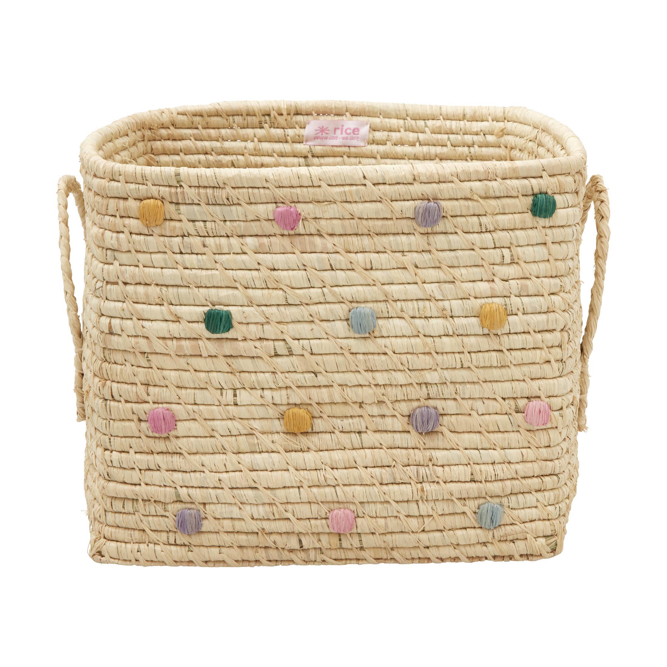 RICE | ライス からのRice Raffia 収納バスケット ドット