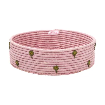 Rice Raffia 収納バスケット low Ø35 cm - Pink - RICE | ライス