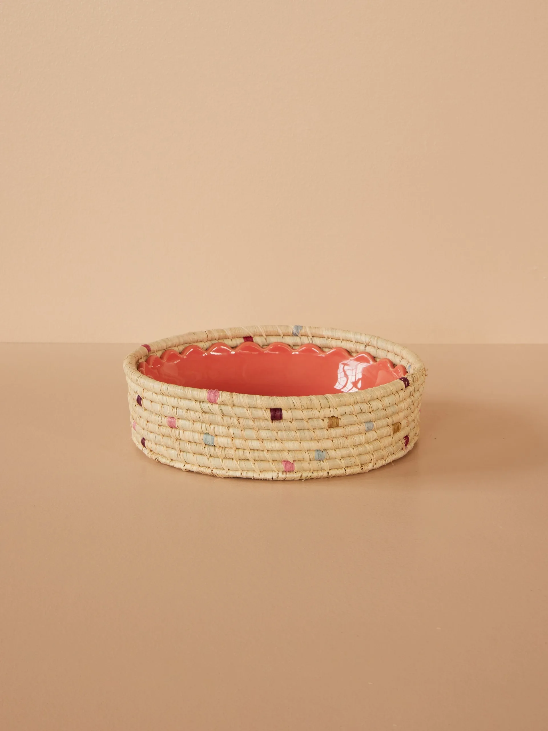 Rice ラフィア ラウンド 収納バスケット S, Natural RICE | ライス