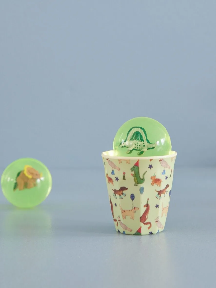 Rice メラミンカップ small 20 cl, Animal print-green RICE | ライス