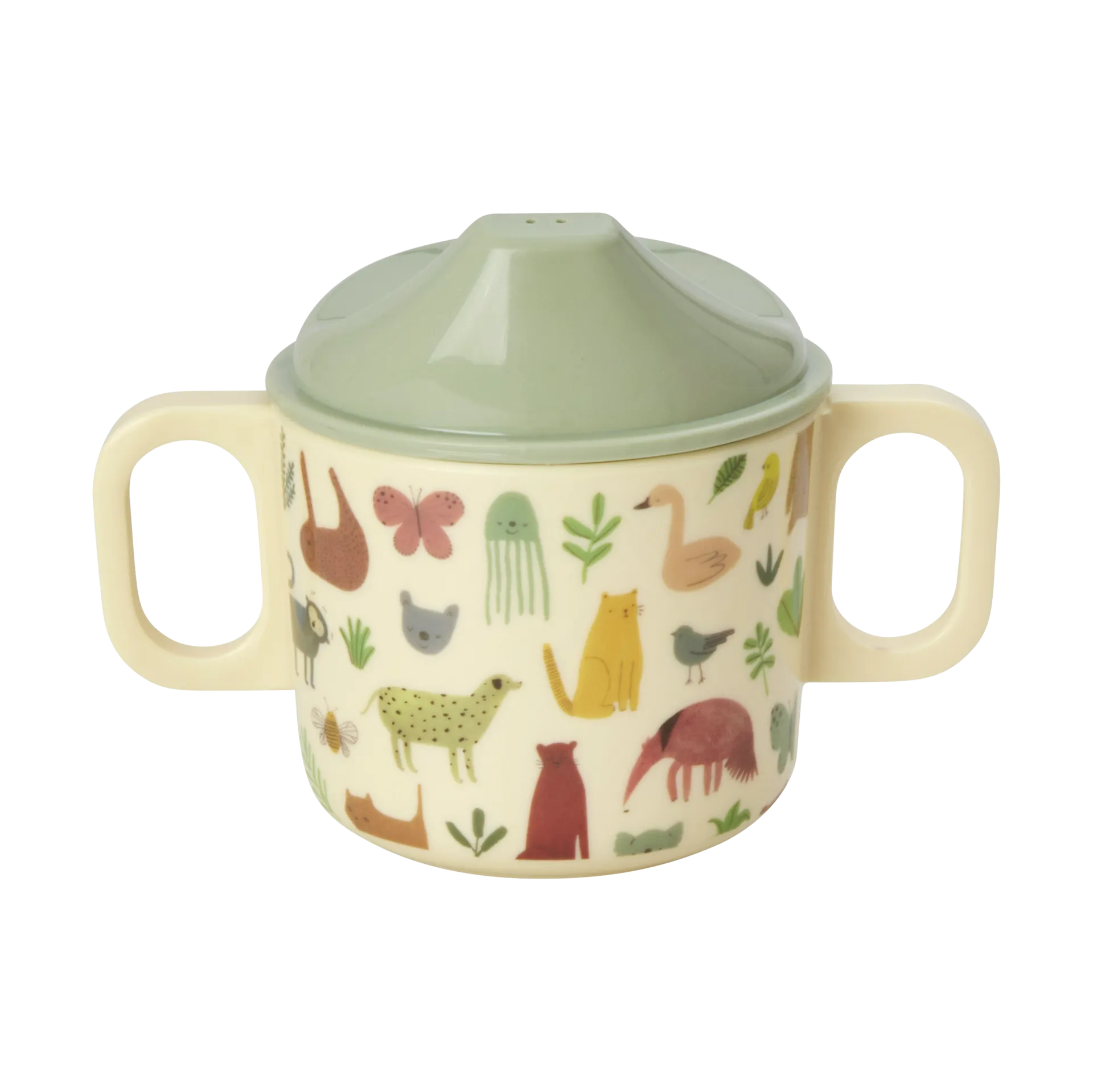 Rice 子供用マグ ハンドル付き, Sweet Jungle Print-Cream RICE | ライス