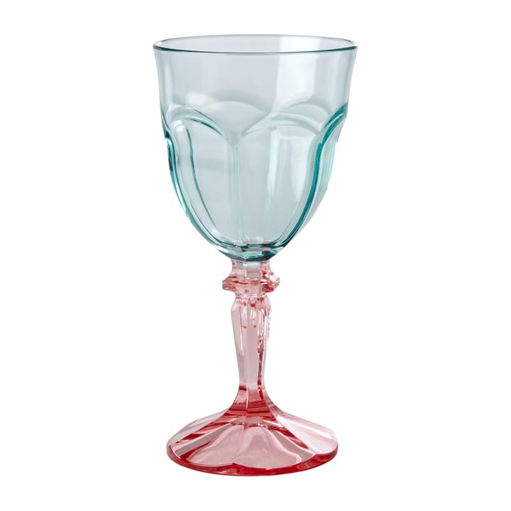 Rice Two Tone ワイングラス アクリル 26.6 cl, Mint-pink RICE | ライス