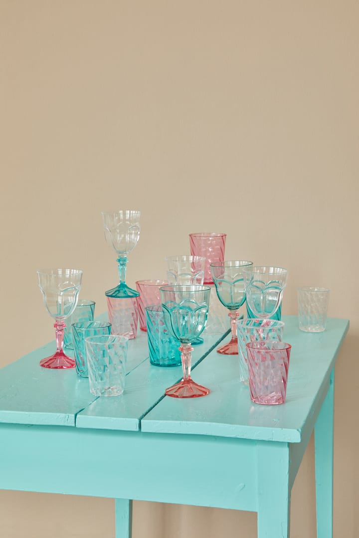 Rice Two Tone ワイングラス アクリル 26.6 cl, Mint-pink RICE | ライス