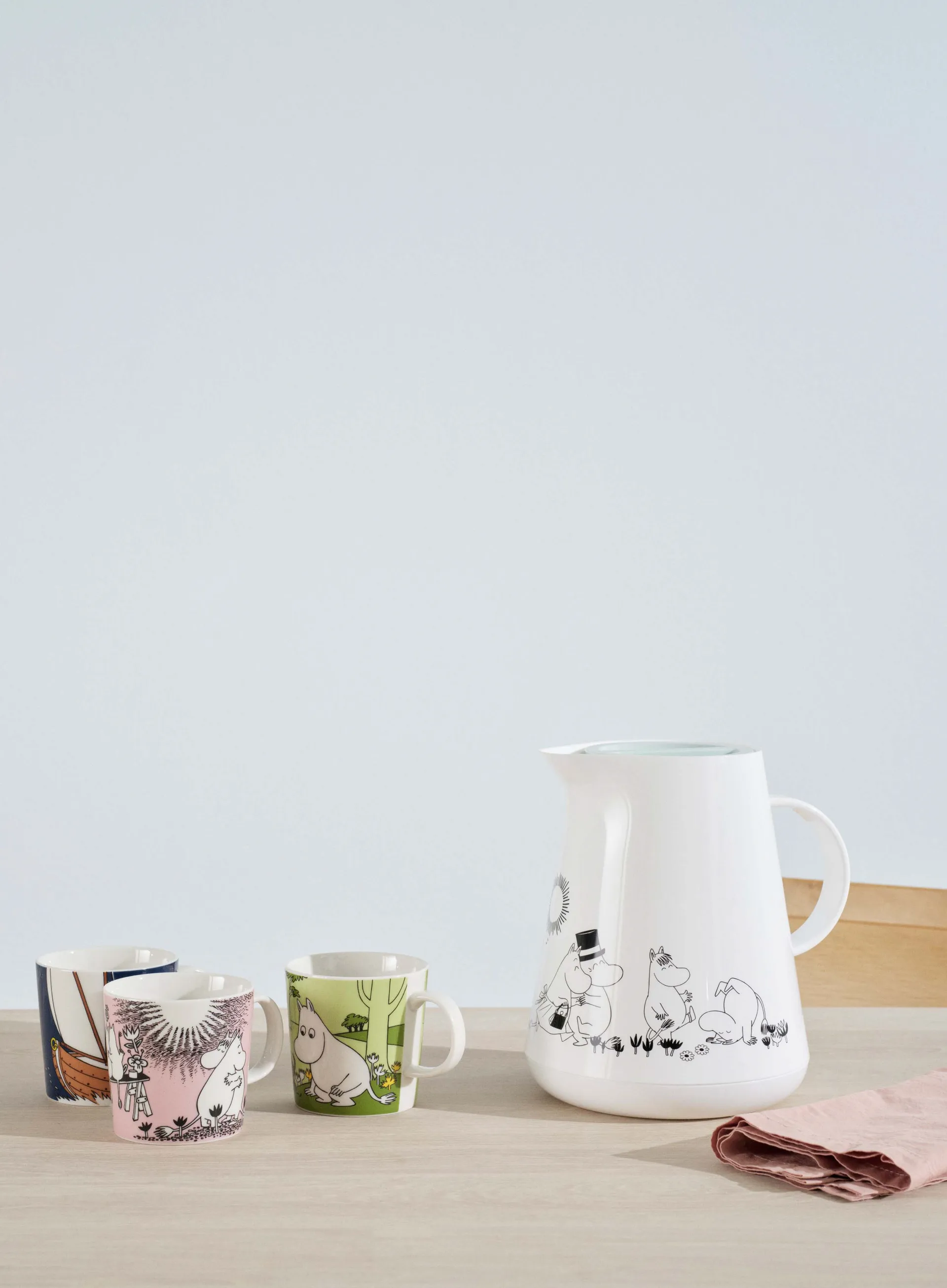 HOTTIE ムーミンサーモス 1 l, White-dusty green RIG-TIG | リグティグ