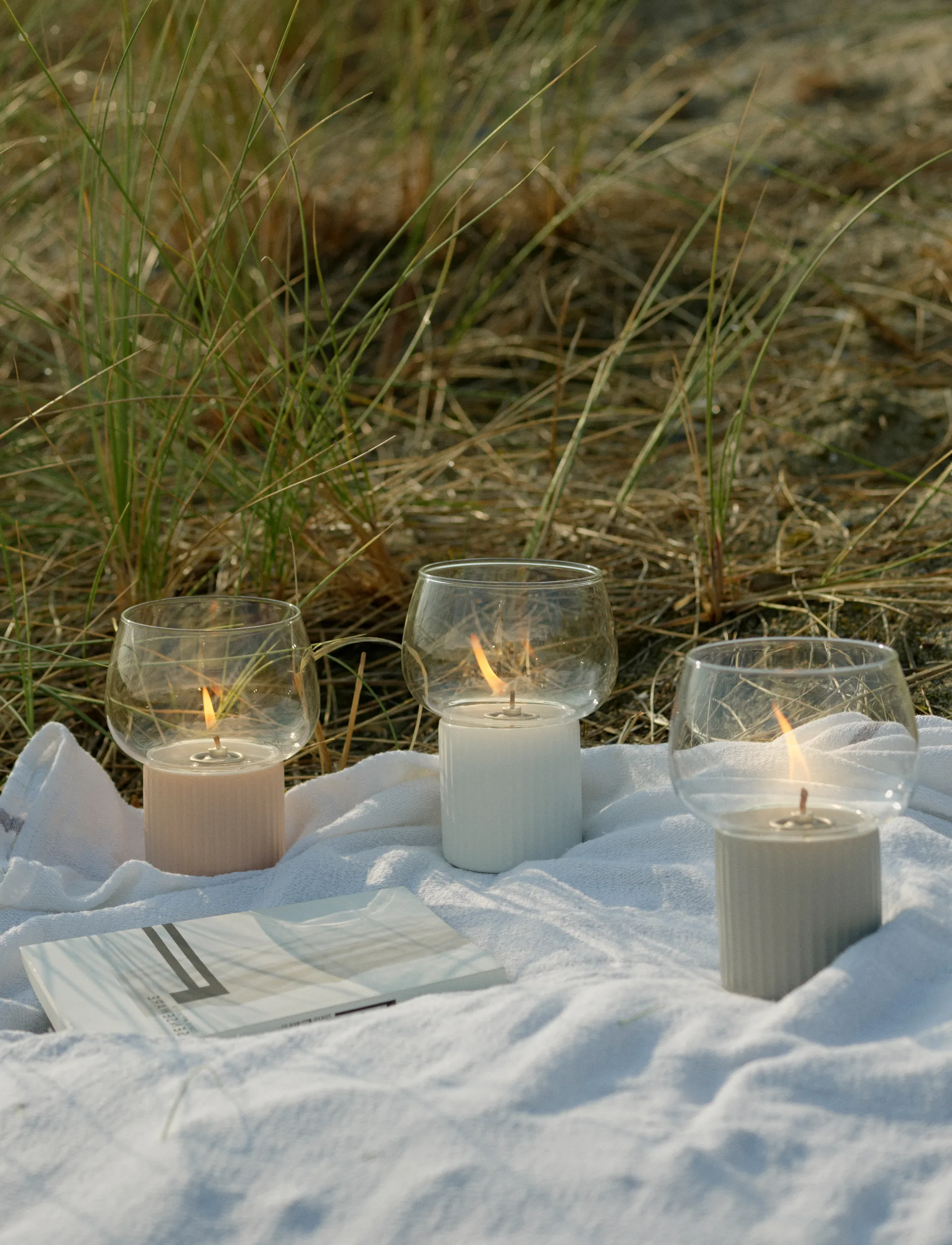 HYGGE hurricane オイルランプ 16 cm, Grey RIG-TIG | リグティグ