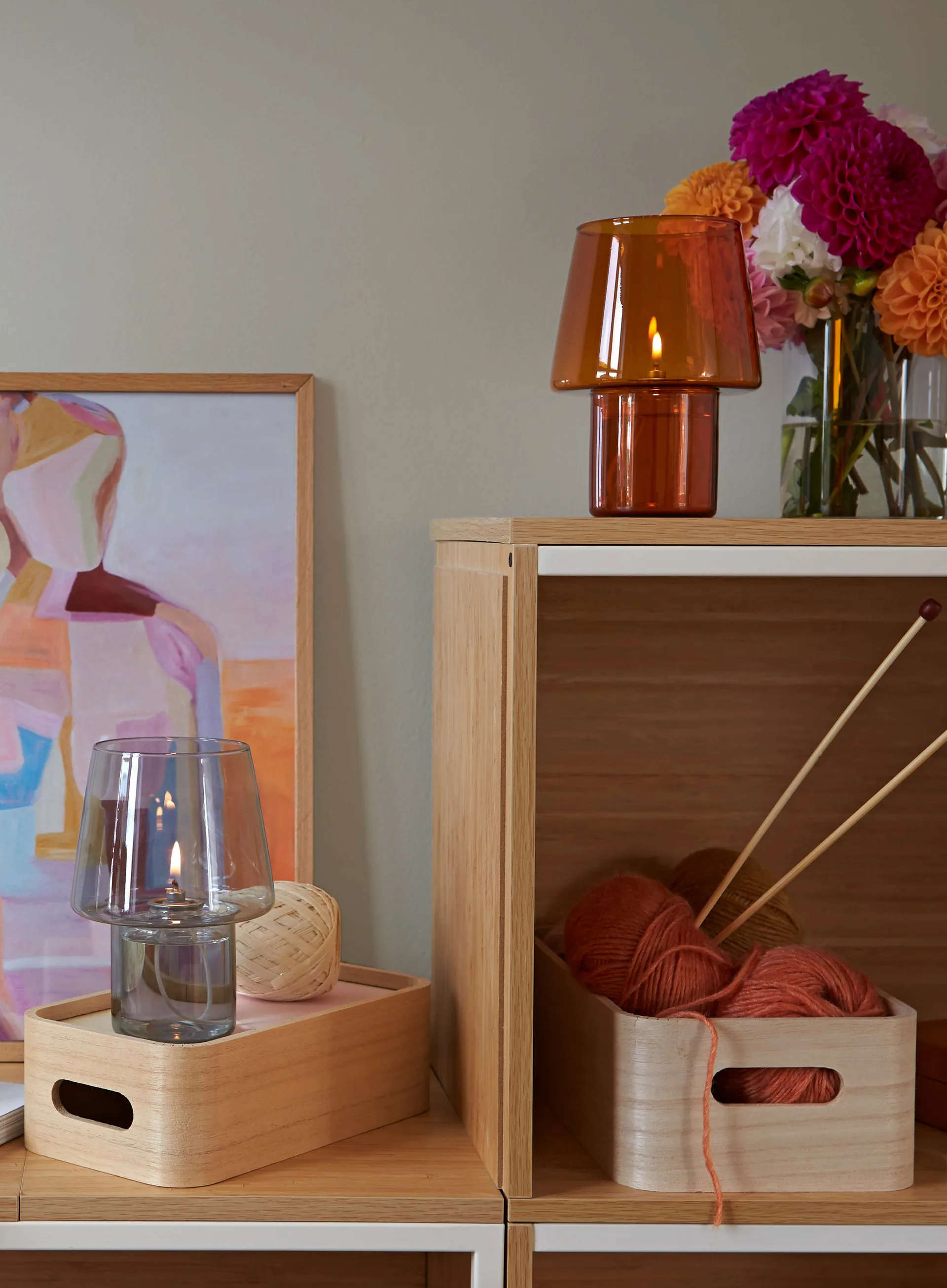 VIVA オイルランプ 16.5 cm, Smoke RIG-TIG | リグティグ