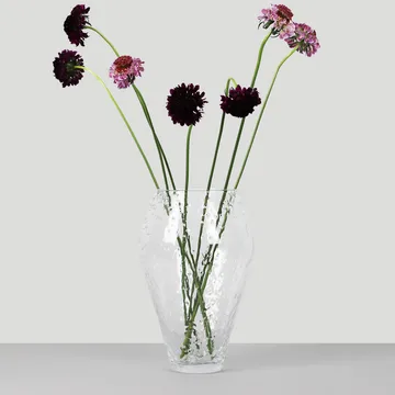 Crushed ガラス花瓶 large - Clear - Ro Collection | ロ コレクション