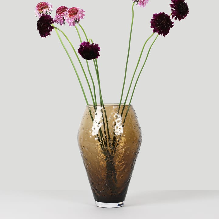 Crushed グラス 花瓶 large, Sepia brown Ro Collection | ロ コレクション