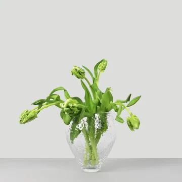 Crushed ガラス花瓶 medium - Clear - Ro Collection | ロ コレクション