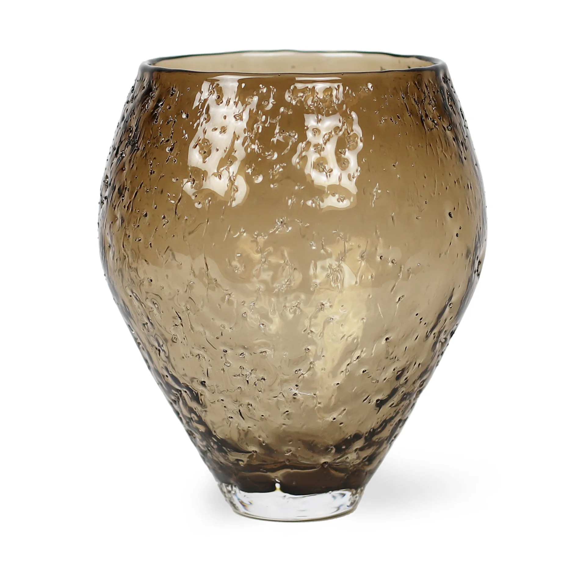Crushed ガラス花瓶 medium, Sepia brown Ro Collection | ロ コレクション