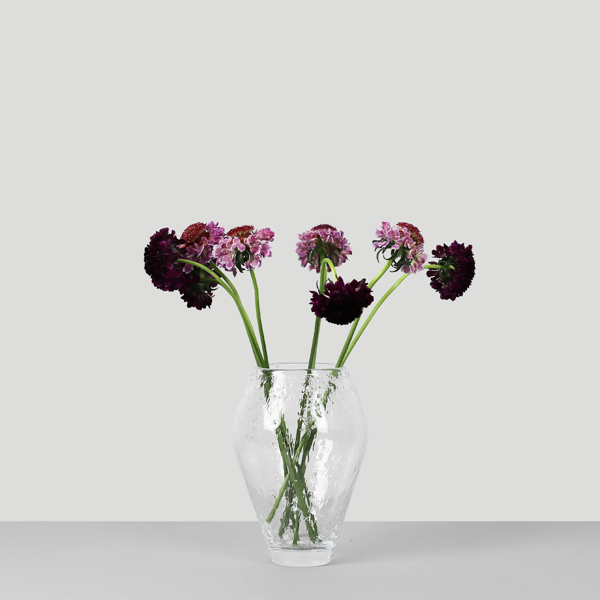 Crushed ガラス花瓶 small, Clear Ro Collection | ロ コレクション