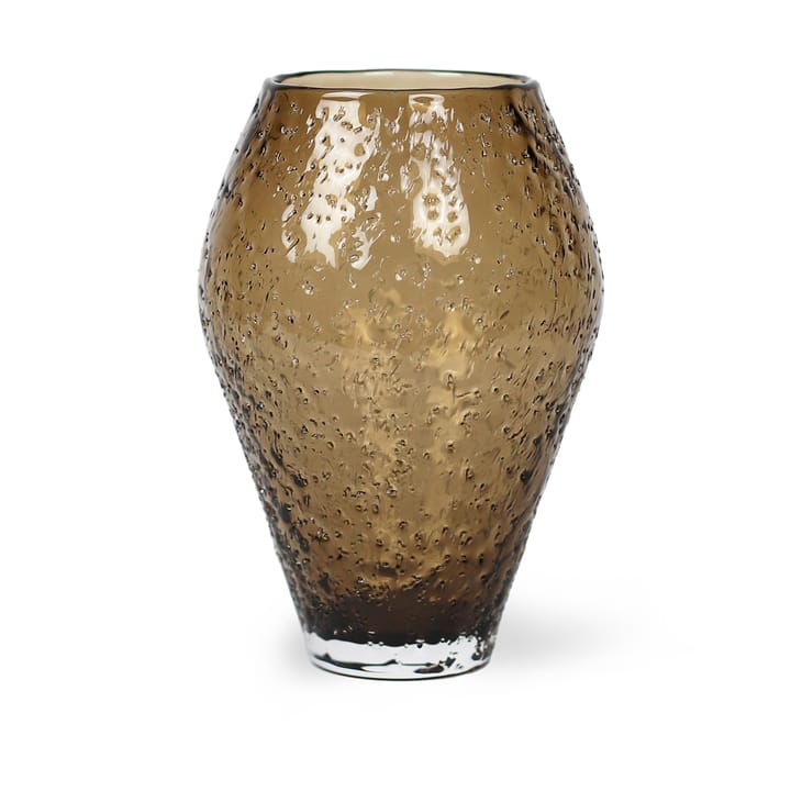 Crushed グラス 花瓶 small - Sepia brown - Ro Collection | ロ コレクション