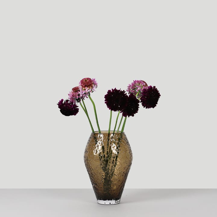 Crushed グラス 花瓶 small, Sepia brown Ro Collection | ロ コレクション