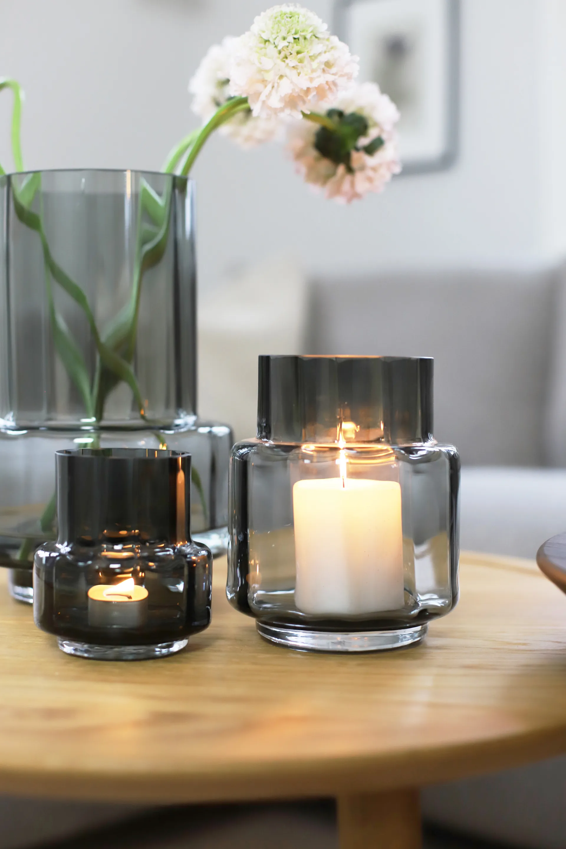 Hurrican reflection ティーライト no 25, Smoked Grey Ro Collection | ロ コレクション