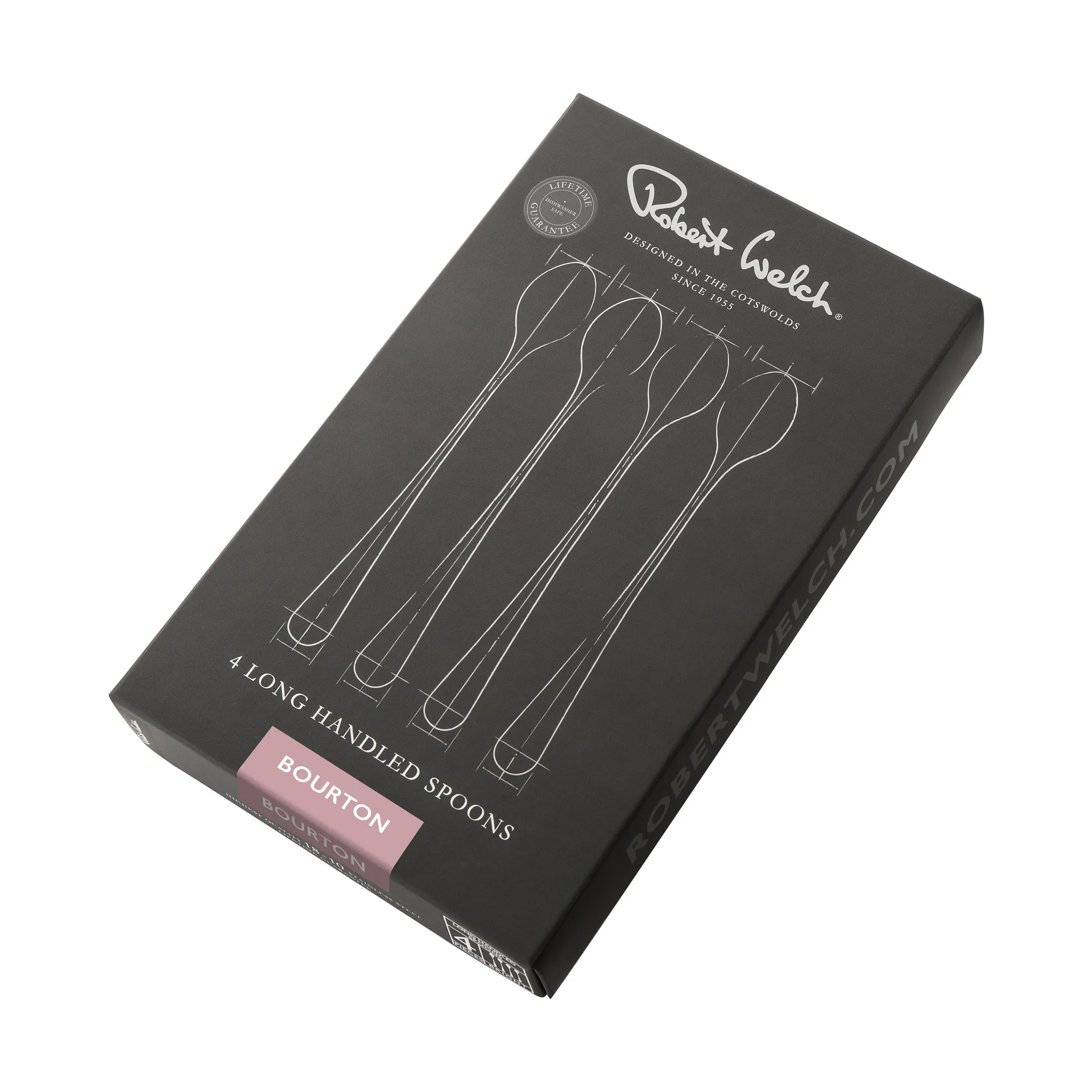 Bourton Bright ラテスプーン 4 ピース, Stainless steel Robert Welch | ロバート ウェルチ