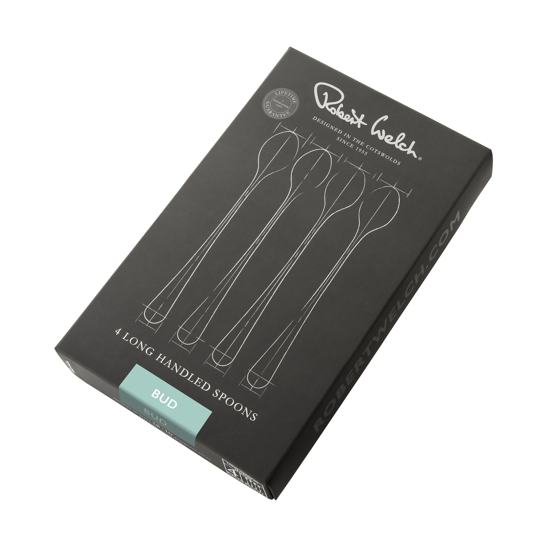 Bud Bright ラテスプーン 4 ピース, Stainless steel Robert Welch | ロバート ウェルチ