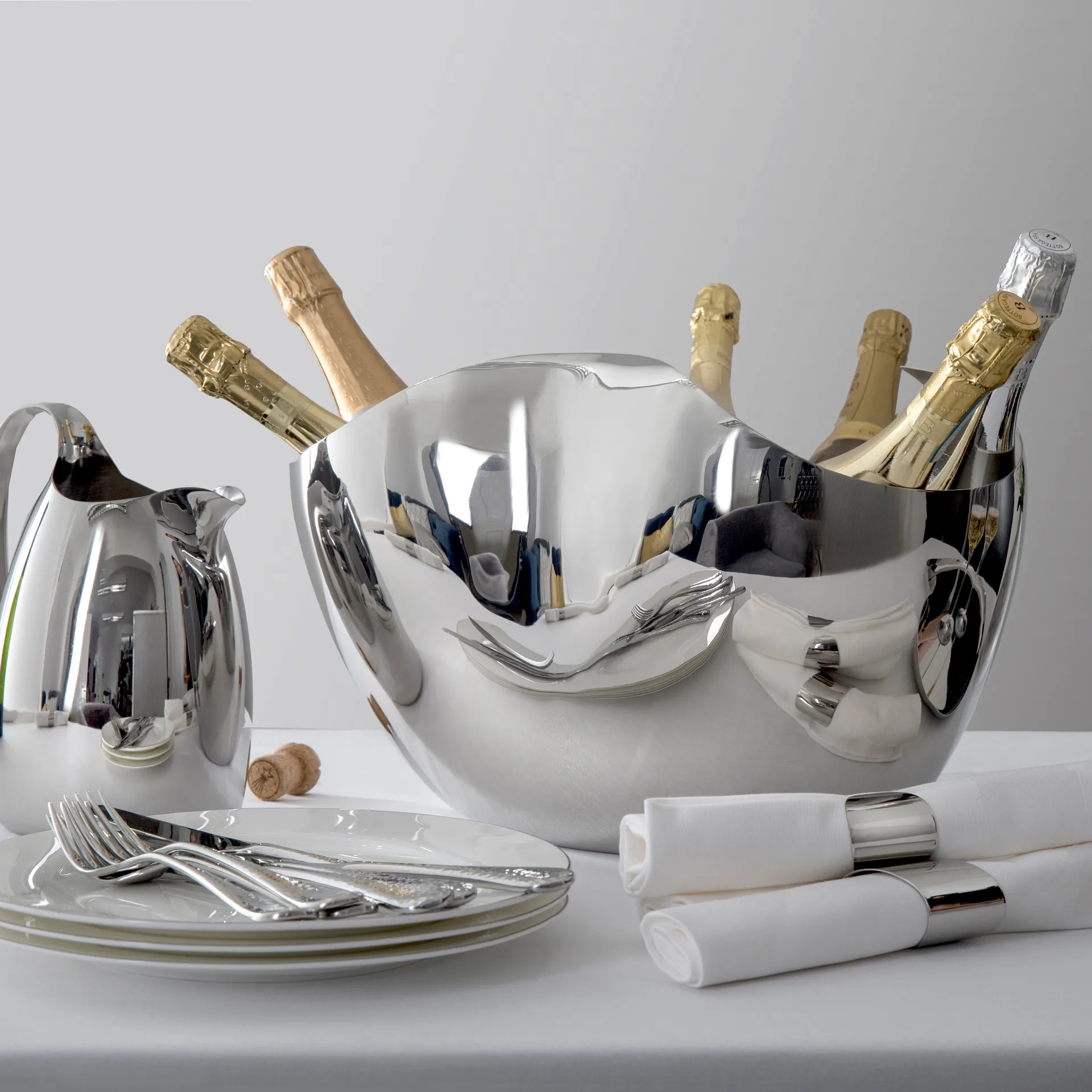 Drift シャンパンクーラー 27 cm, stainless steel Robert Welch | ロバート ウェルチ