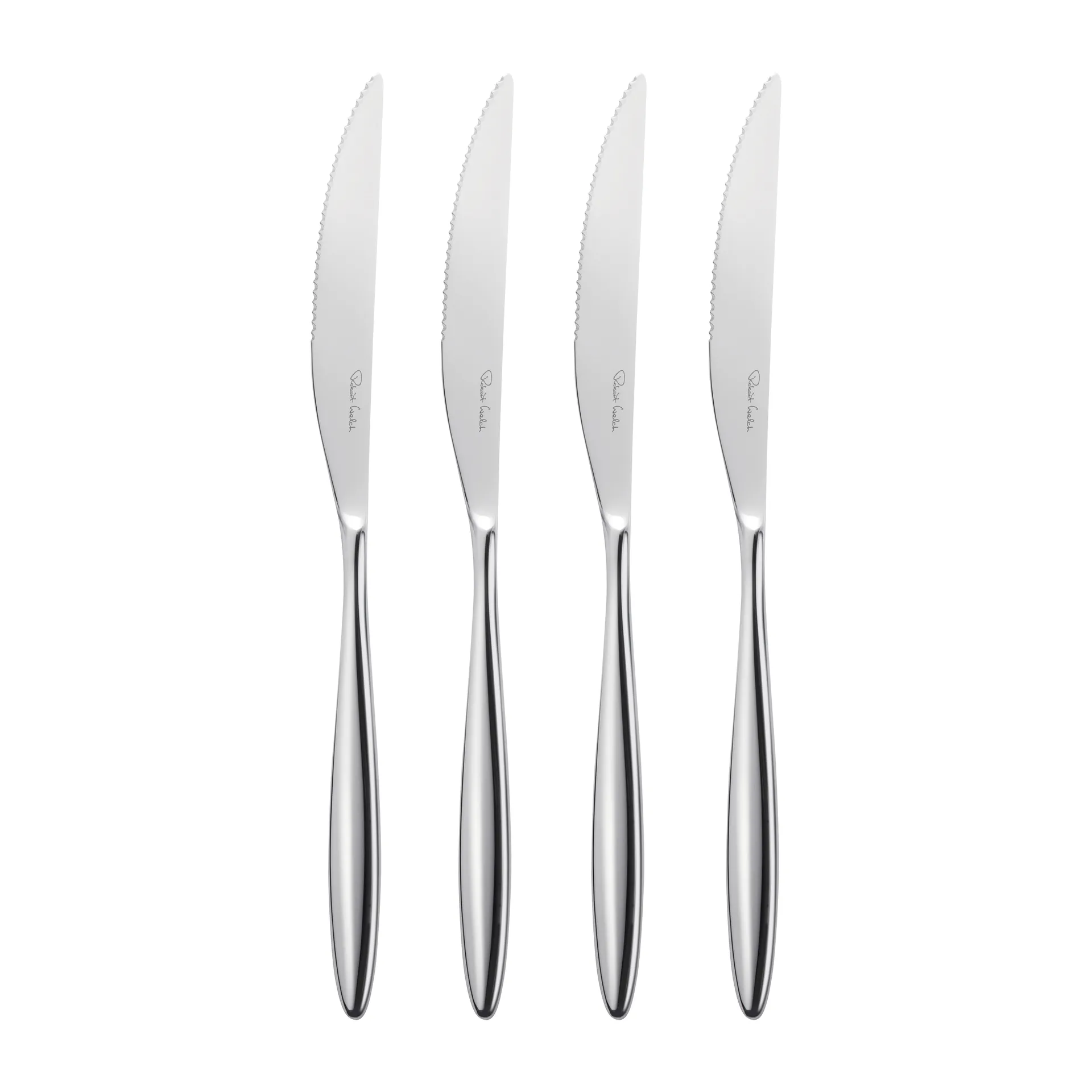 Hidcote Bright グリルナイフ 4パック, Stainless steel Robert Welch | ロバート ウェルチ