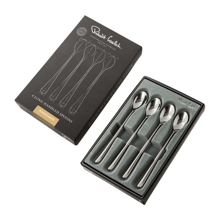 Kingham Bright ラテスプーン 4パック, Stainless steel Robert Welch | ロバート ウェルチ