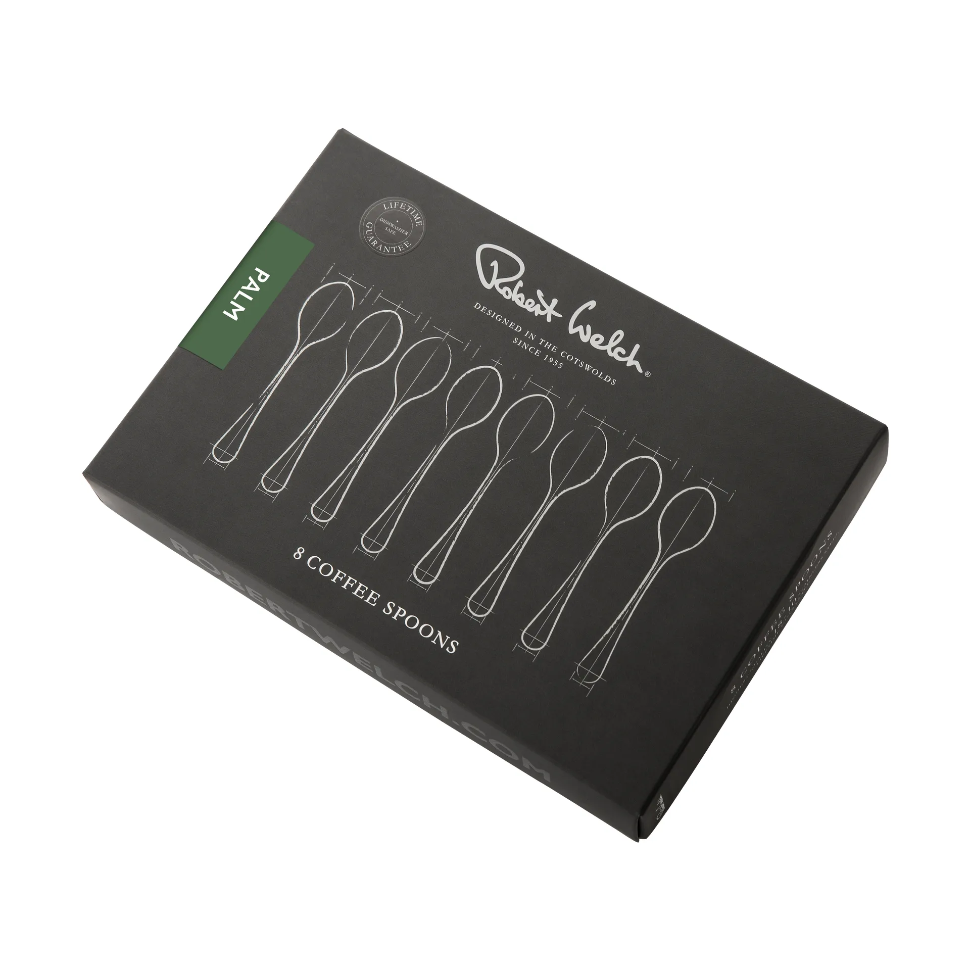 Palm Bright コーヒースプーン 8パック, Stainless steel Robert Welch | ロバート ウェルチ