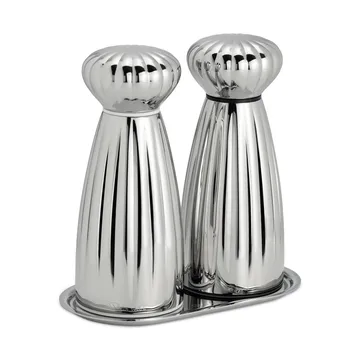Palm Bright ソルト＆ペッパーミルセット - Small-stainless steel, with tray - Robert Welch | ロバート ウェルチ