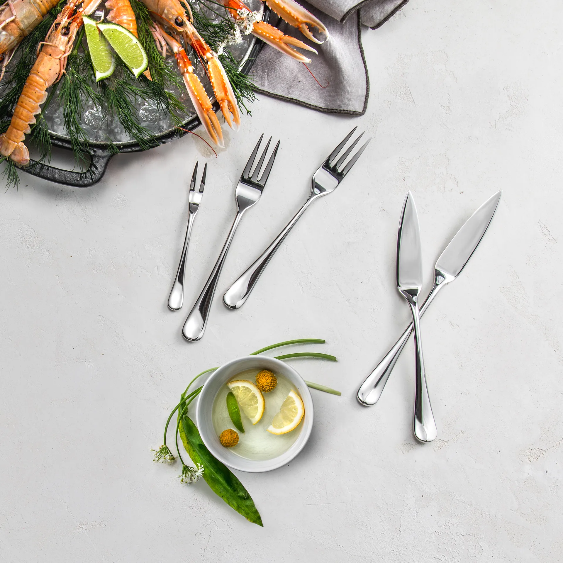 Radford フィッシュフォーク ミラー, Stainless steel Robert Welch | ロバート ウェルチ