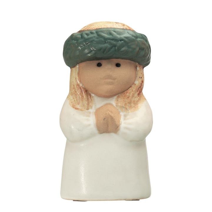 Lucia figurin, white-green Rörstrand | ロールストランド