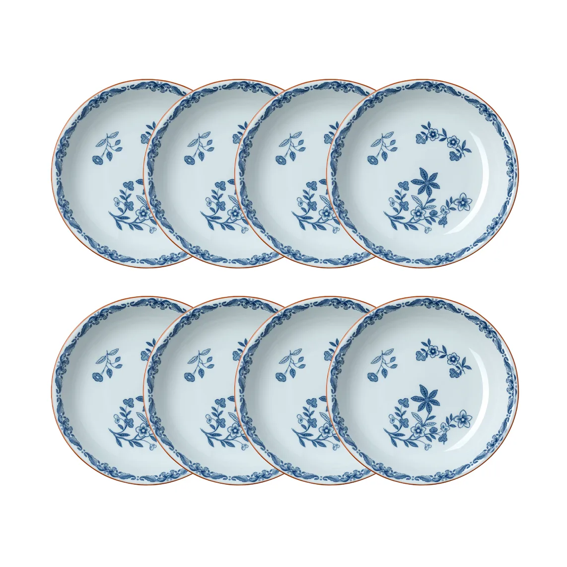 Ostindia ディーププレート Ø22 cm 8パック - Blue,  Rörstrand
