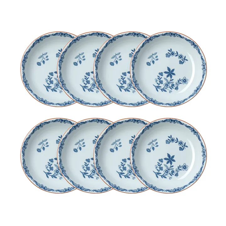 Ostindia ディーププレート Ø22 cm 8パック - Blue - Rörstrand